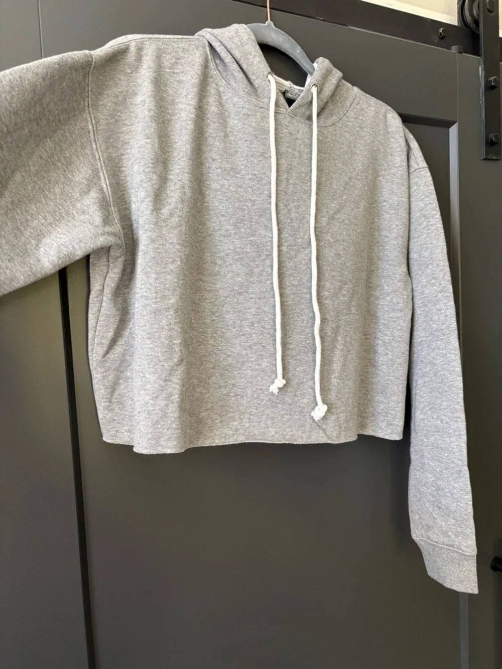 NWT wild fable Gray Cropped Hoodie - Picture 2 of 3